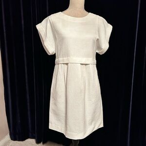 Madewell white cotton pique “origami” dress. XS.